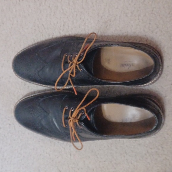 Florsheim Black Leather Brogue Wingtip Oxford - Picture 8 of 15